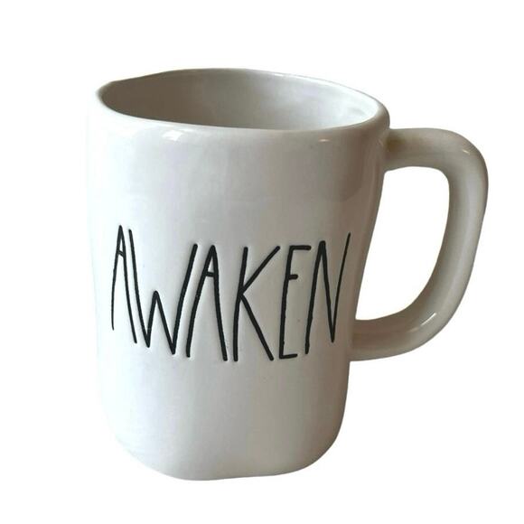 Awaken Mug, Rae Dunn by Magenta, Large Coffee Mug, Morning Cup, Coffee Mug - Picture 1 of 6